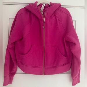 Lululemon *rare* sonic pink with gold zipper size medium / large